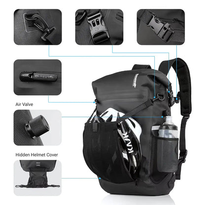 3-in-1 Bike Pannier Waterproof Backpack (22L)