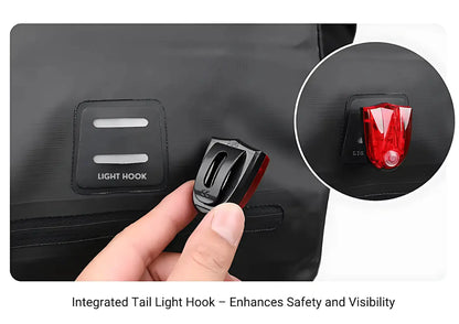 3-in-1 Bike Pannier Waterproof Backpack (22L)