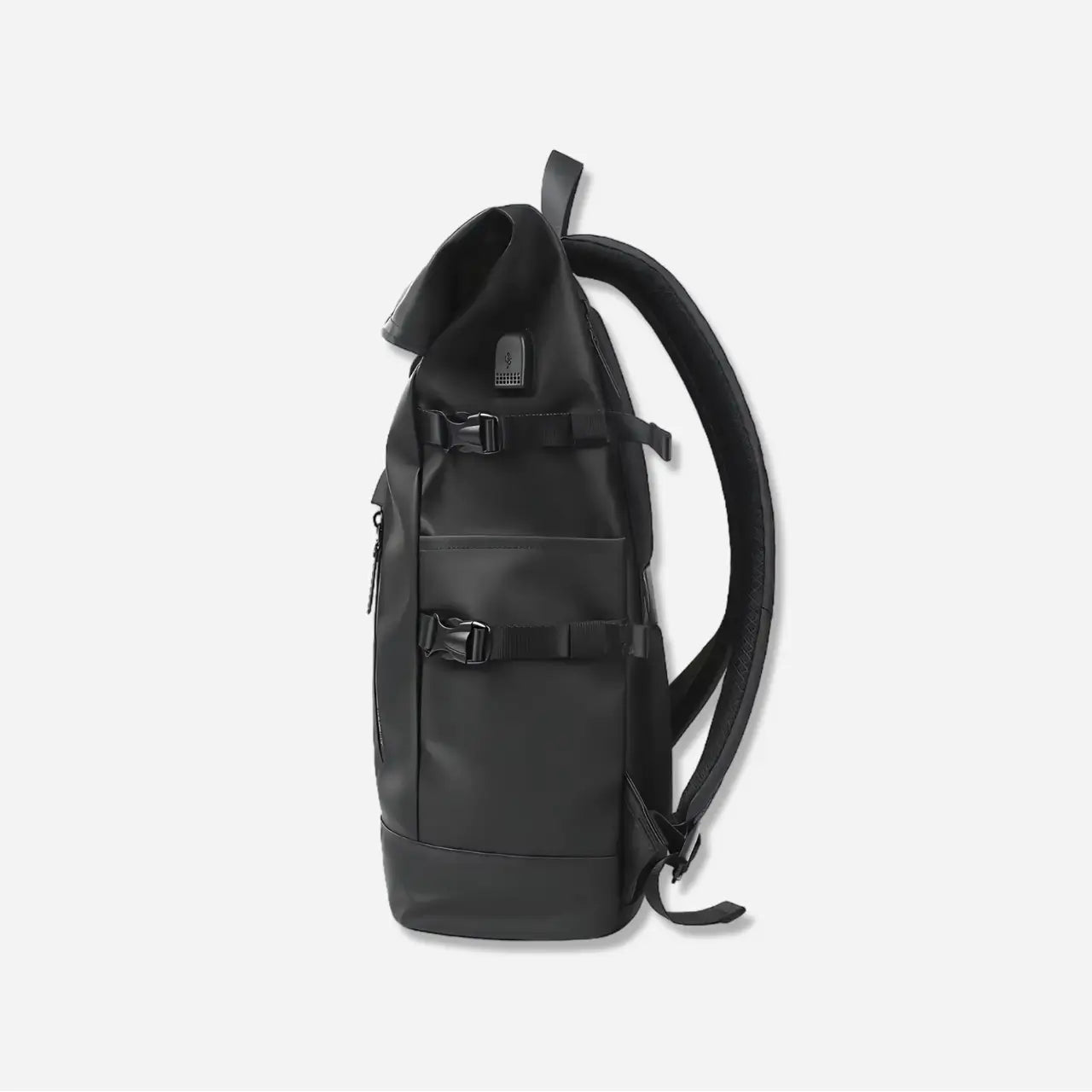 black leather roll down backpack The Roll Top 20L Backpack