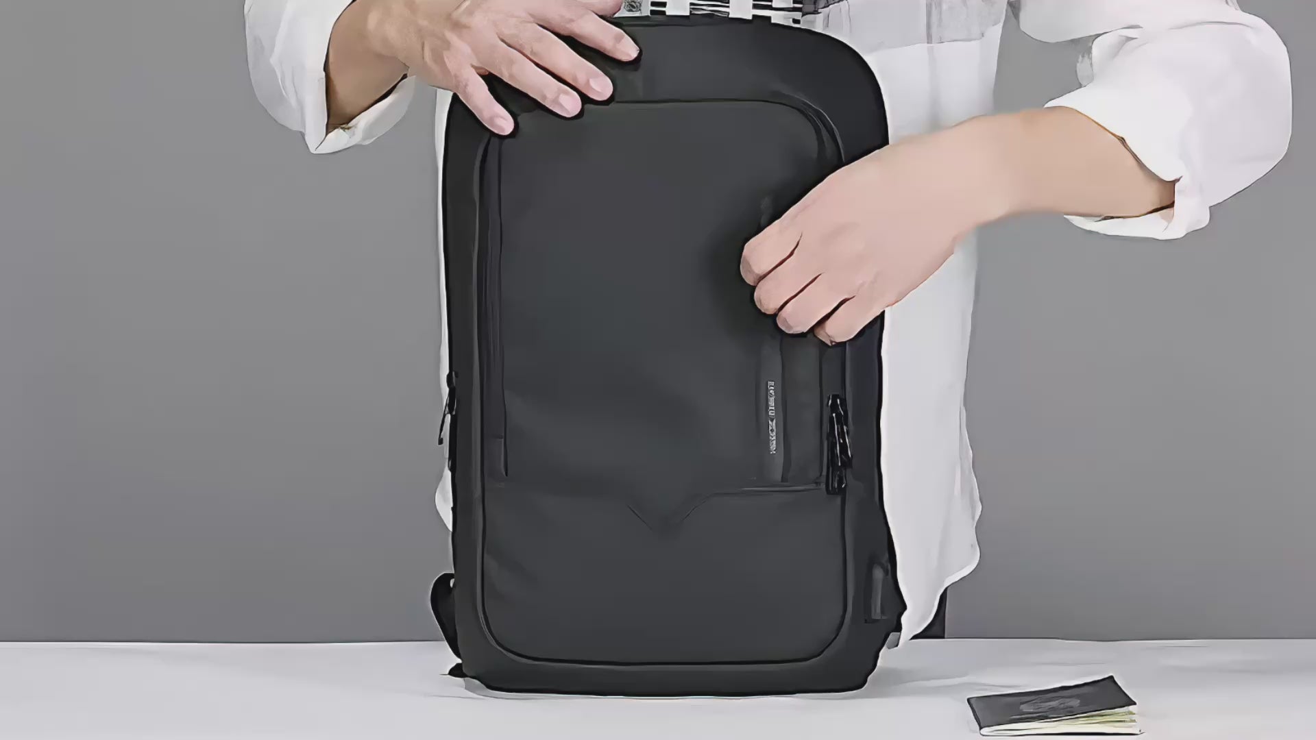 Load video: the slim laptop backpack