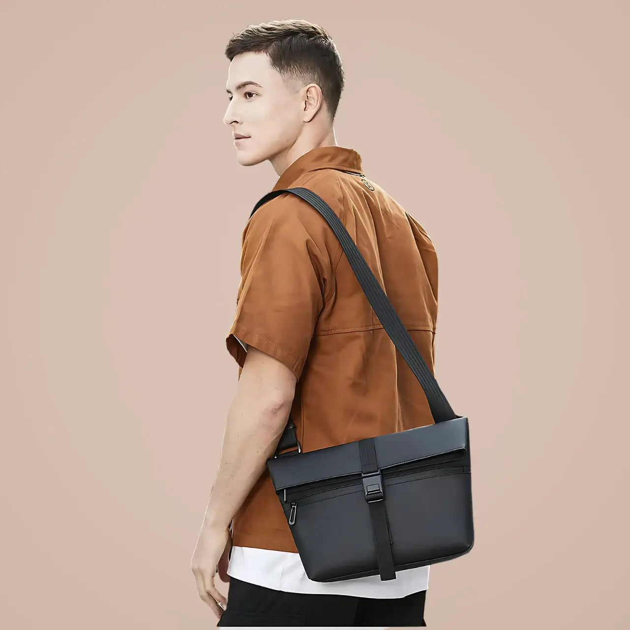 minimalist messenger bag | crossbody bag