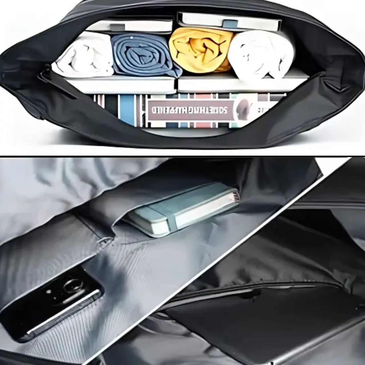 the roll top 20L rainproof backpack - inner compartment