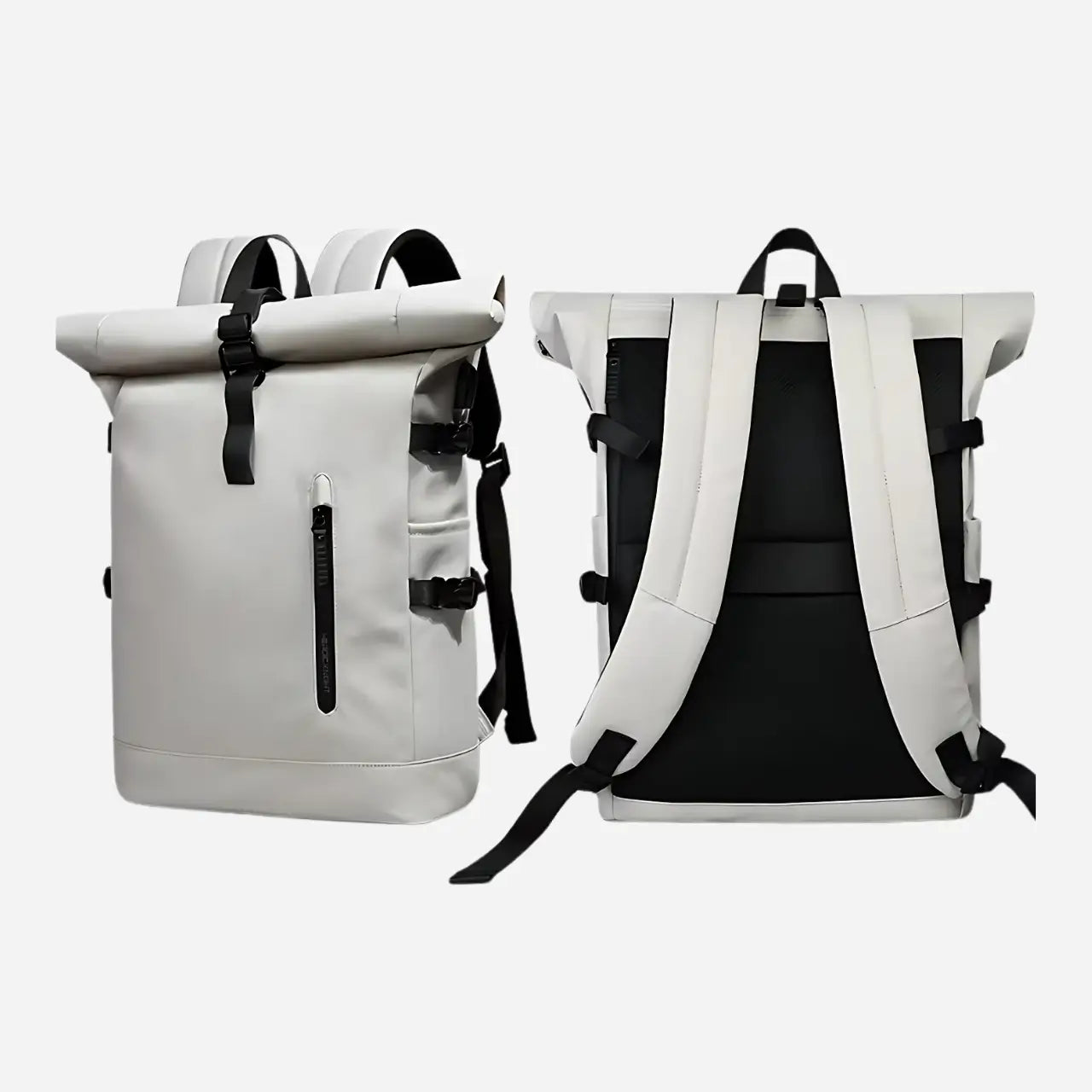 the roll top 20L rainproof backpack - white