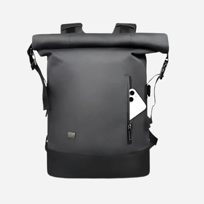 the roll top lite backpack - grey