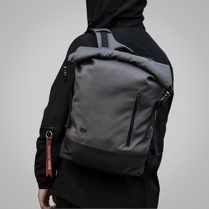 the roll top lite backpack - grey