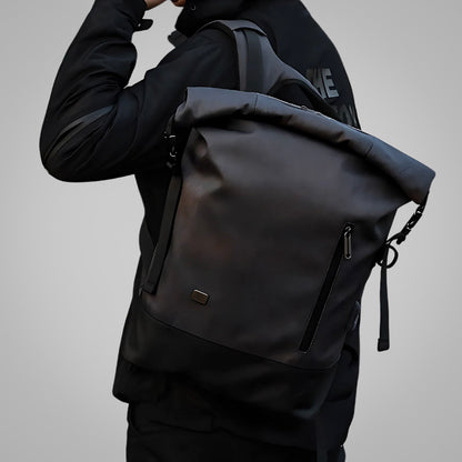 the roll top lite backpack - grey