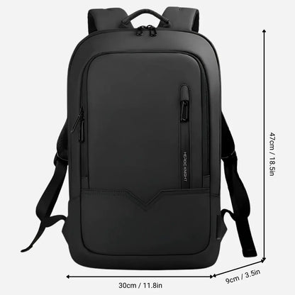 the slim laptop backpack - black