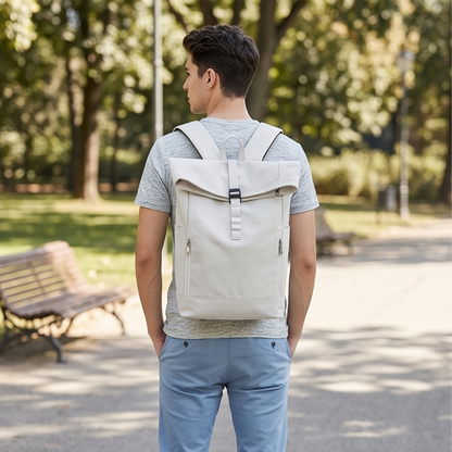 The Canvas Roll Top Commuter Laptop Backpack