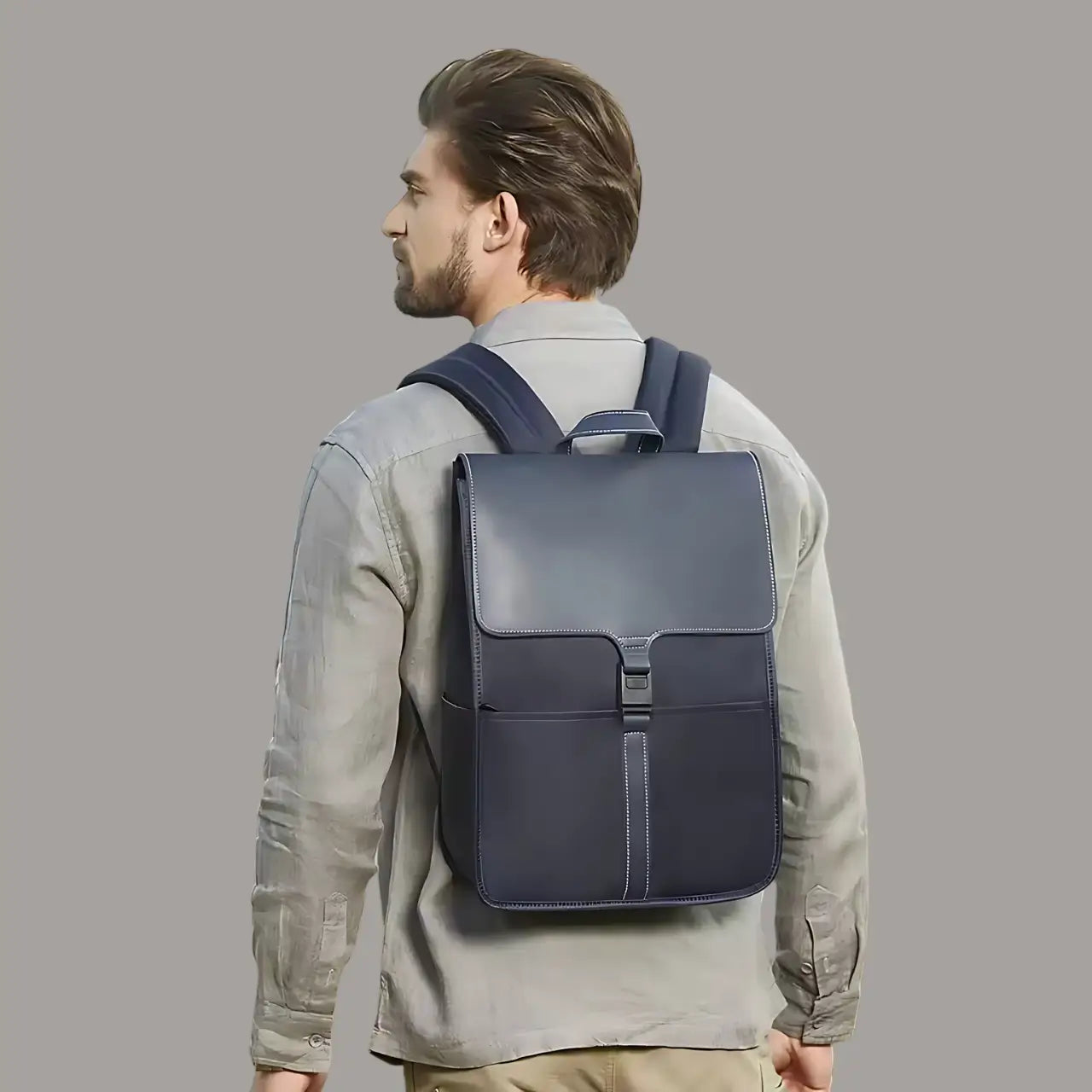 the office backpack - blue