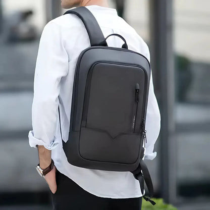 the slim laptop backpack - black